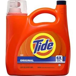 Tide Original HE Deep Cleaning Concentrated Liquid Laundry Detergent Soap 100 Loads - 125 fl oz