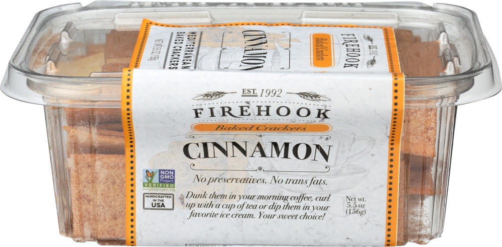 slide 1 of 1, Firehook Frhook Med Baked Crackers Cinnamon, 5.5 oz