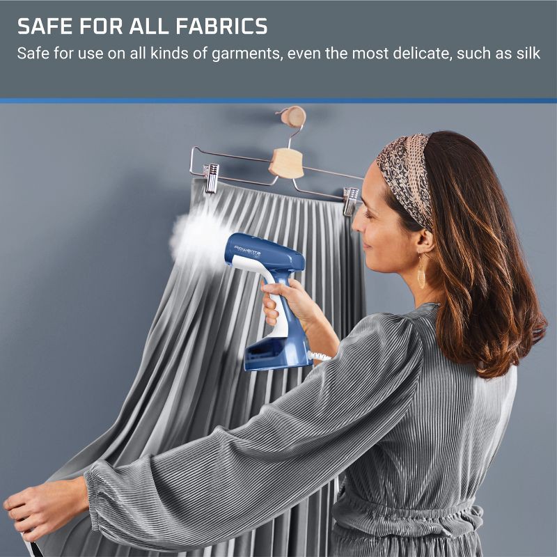 slide 7 of 9, Rowenta Xcel Steam Easy Handheld Garment Steamer for Clothes – Blue, 1 ct