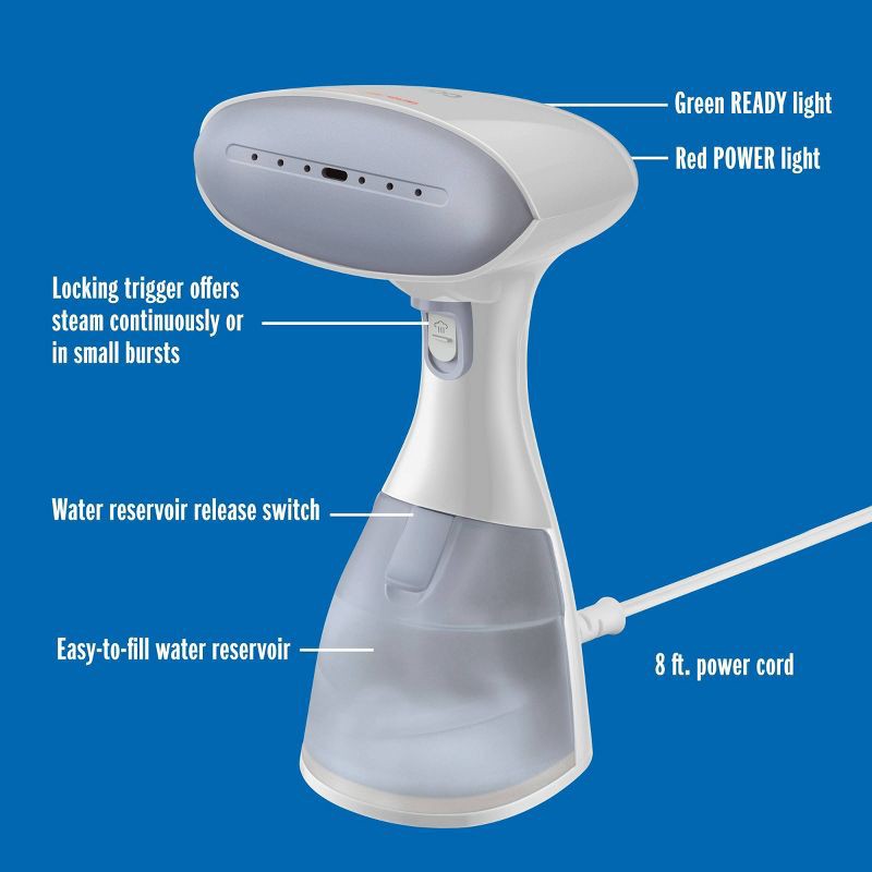 slide 10 of 11, Conair ExtremeSteam Handheld Garment Steamer, 1 ct