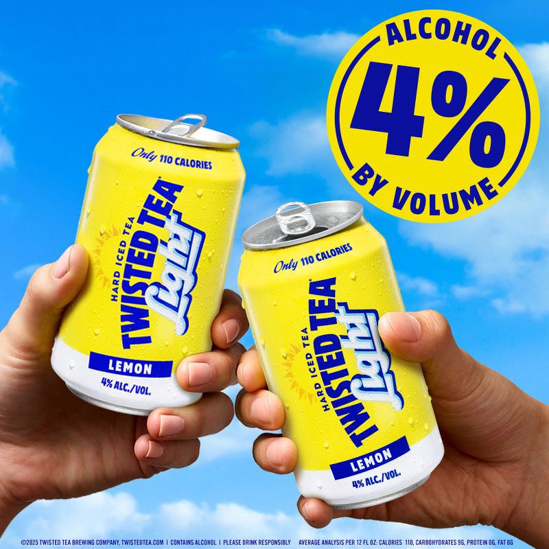 slide 3 of 7, Twisted Tea Light - 12pk/12 fl oz Cans, 12 ct; 12 fl oz