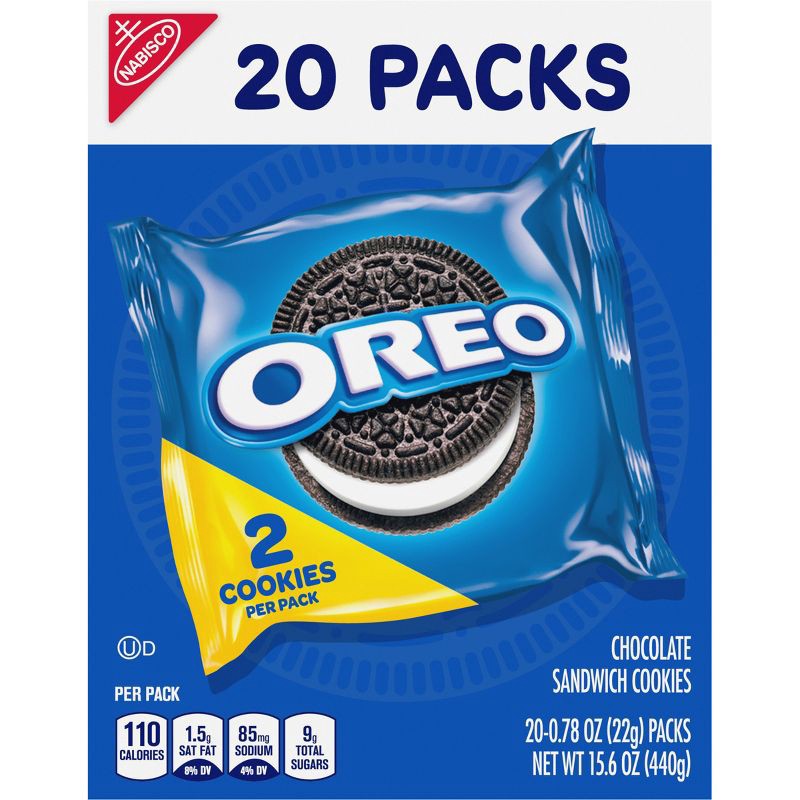 slide 11 of 12, Oreo Chocolate Sandwich Cookies - 15.6oz/20ct, 15.6 oz, 20 ct