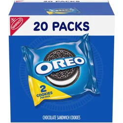 Oreo Chocolate Sandwich Cookies - Snack Packs - 15.6oz.20ct