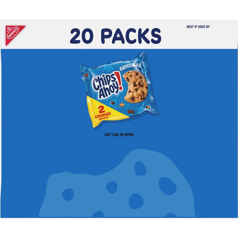 slide 12 of 15, CHIPS AHOY! Original Chocolate Chip Cookies Snack Pack - 15.4oz/20ct, 15.4 oz, 20 ct