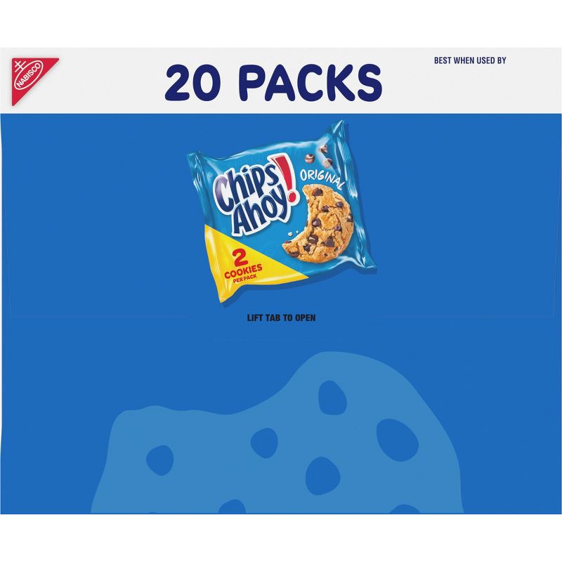 slide 14 of 15, CHIPS AHOY! Original Chocolate Chip Cookies Snack Pack - 15.4oz/20ct, 15.4 oz, 20 ct