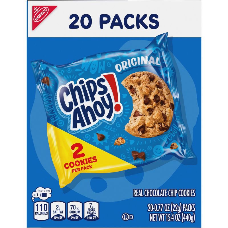 slide 10 of 15, CHIPS AHOY! Original Chocolate Chip Cookies - 15.4oz/20ct, 15.4 oz, 20 ct