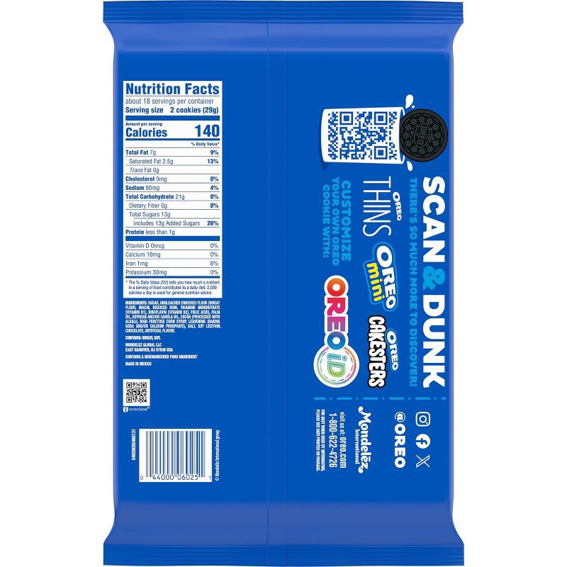 slide 2 of 11, Oreo Double Stuf Chocolate Sandwich Cookies Family Size - 18.71oz, 18.71 oz