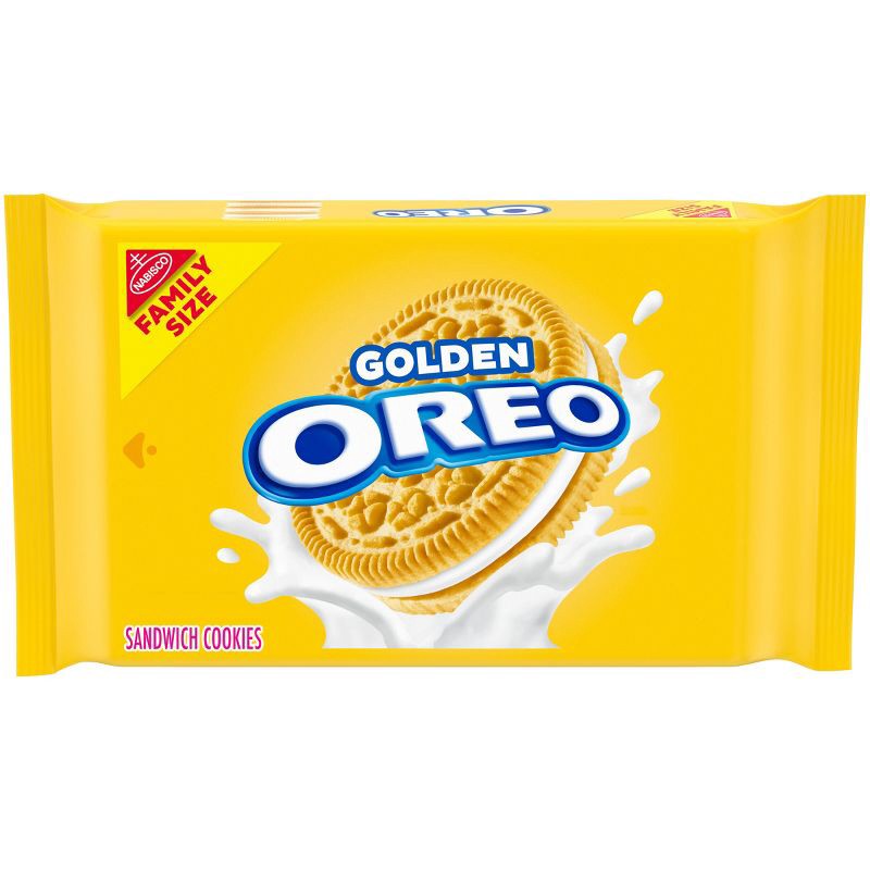 slide 1 of 15, Oreo Golden Sandwich Cookies Family Size - 18.12oz, 18.12 oz