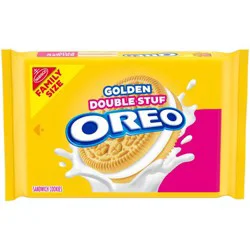 Oreo Double Stuf Golden Sandwich Cookies Family Size - 18.12oz