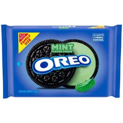 Oreo Mint Creme Chocolate Sandwich Cookies Family Size - 18.71oz