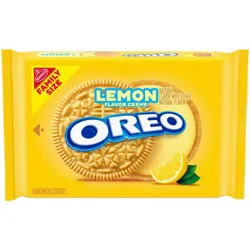 Oreo Lemon Creme Sandwich Cookies Family Size - 18.71oz