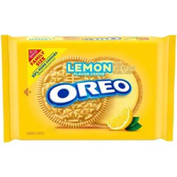 Oreo Lemon Creme Sandwich Cookies Family Size - 18.71oz