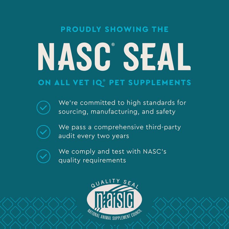 slide 5 of 8, VetIQ Probiotic Support Dog Supplements - Smoke - 60ct, 60 ct