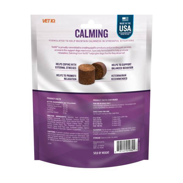 slide 5 of 5, VetIQ Calming Dog Chew 60ct, 60 ct