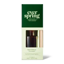 Liquid Reed Diffuser - Citrus & Basil - 2 fl oz - Everspring™