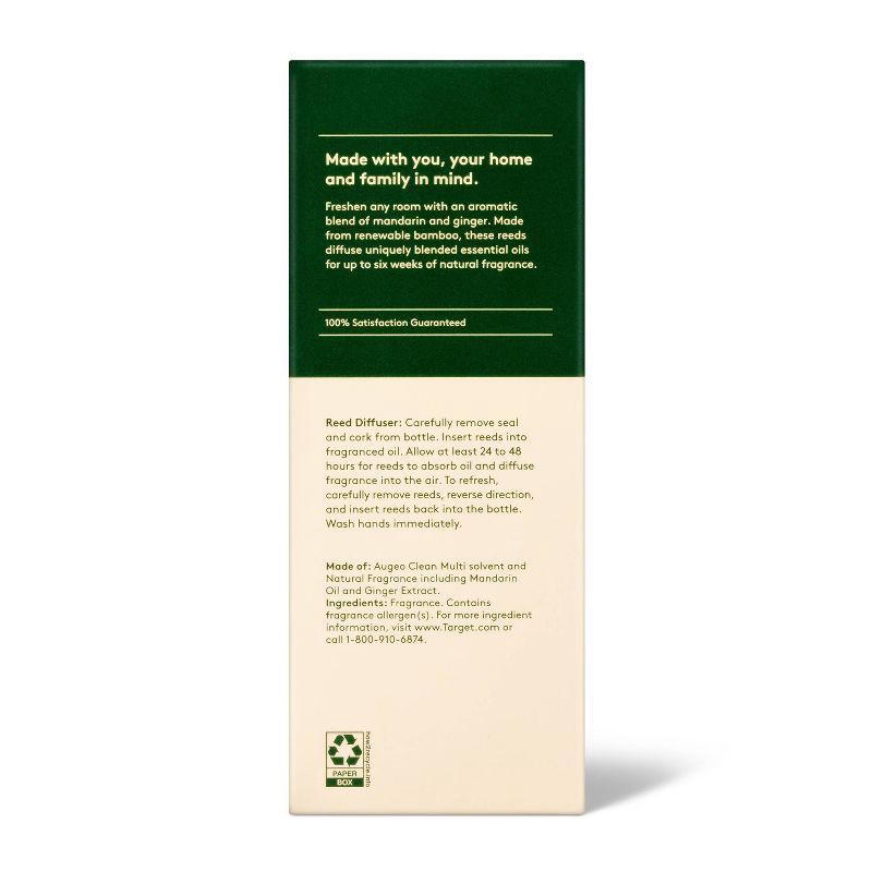 slide 3 of 3, Liquid Reed Diffuser - Mandarin & Ginger - 2 fl oz - Everspring™, 2 fl oz