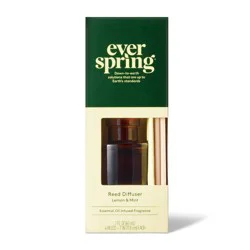 Liquid Reed Diffuser - Lemon & Mint - 2 fl oz - Everspring™