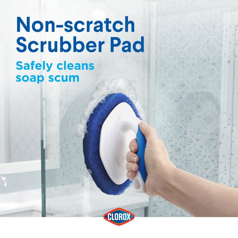 slide 3 of 10, Clorox Tub & Tile Handheld Scrubber, 1 ct