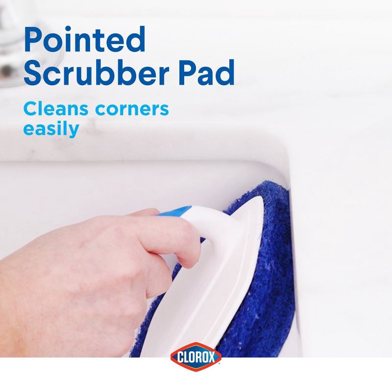 slide 5 of 10, Clorox Tub & Tile Handheld Scrubber, 1 ct
