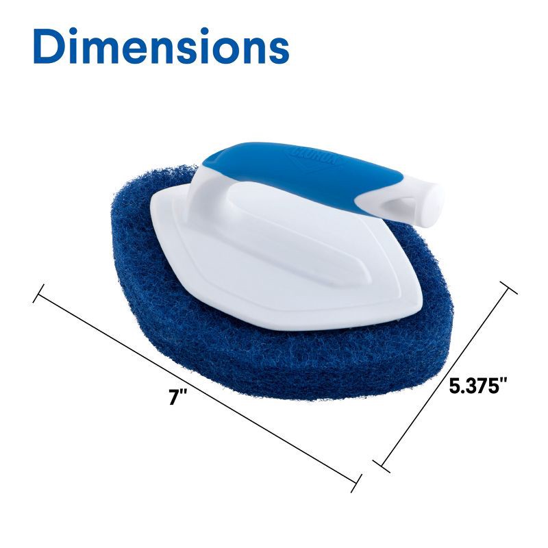 slide 6 of 10, Clorox Tub & Tile Handheld Scrubber, 1 ct