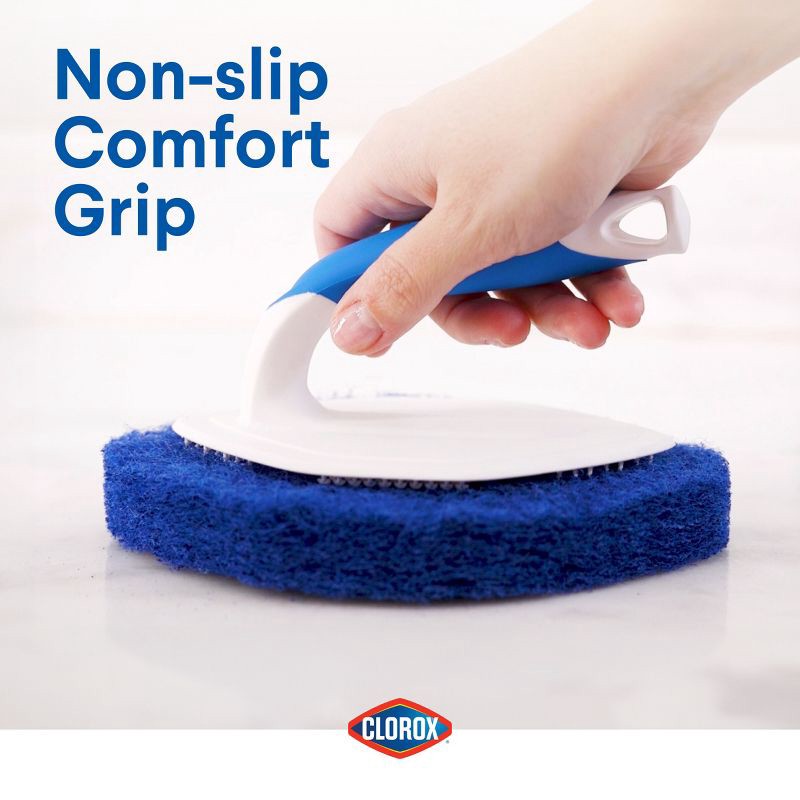 slide 7 of 10, Clorox Tub & Tile Handheld Scrubber, 1 ct