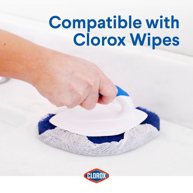 slide 8 of 10, Clorox Tub & Tile Handheld Scrubber, 1 ct