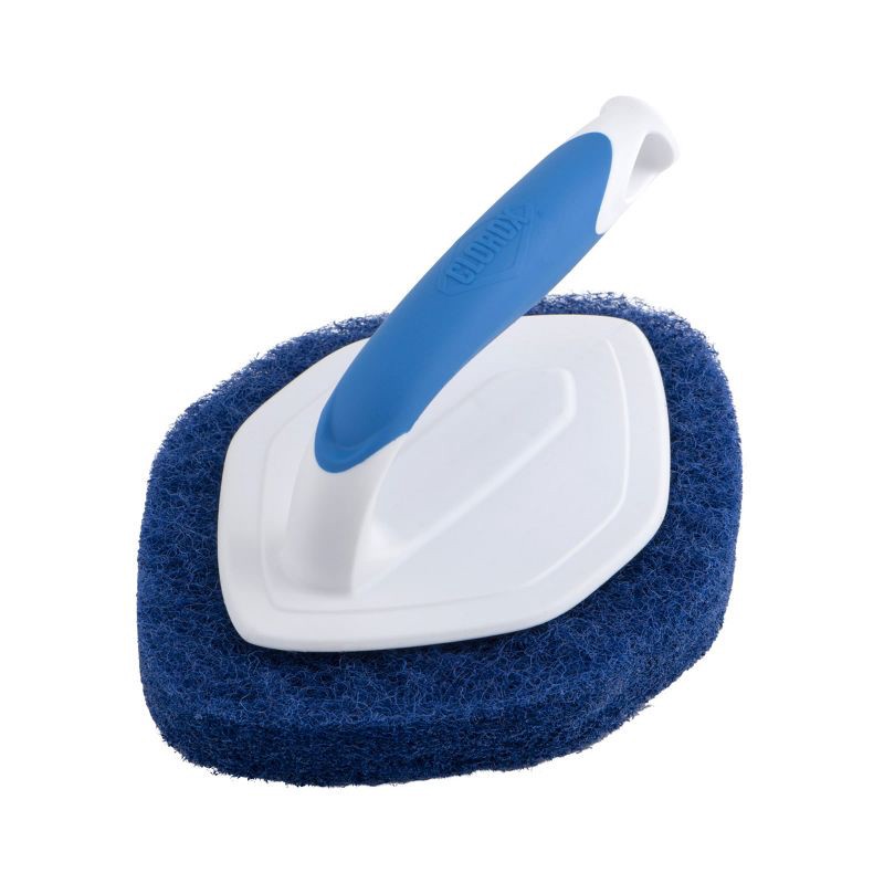 slide 1 of 10, Clorox Tub & Tile Handheld Scrubber, 1 ct