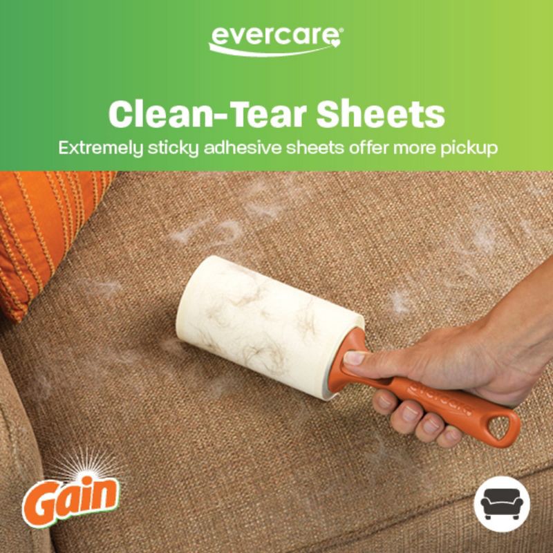 slide 8 of 8, Evercare with Gain 60 Layer Lint Roller Twin Pack - 2pk, 2 ct