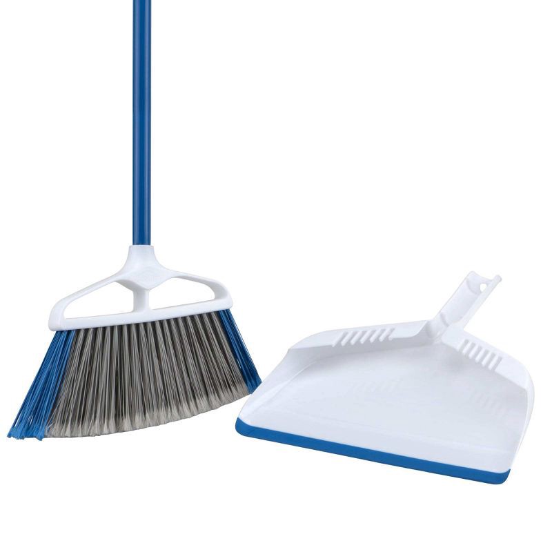 slide 2 of 10, Clorox One Sweep Broom & Dustpan, 1 ct