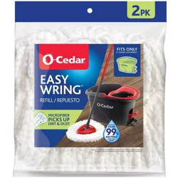 O-Cedar EasyWring Mop Head Replacement - 2ct