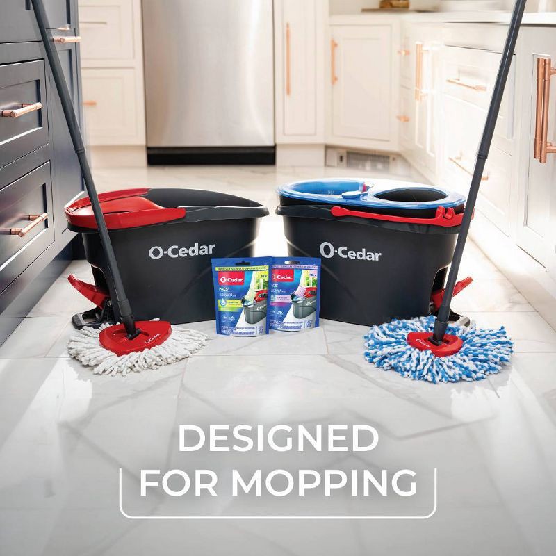 slide 6 of 12, O-Cedar Crisp Citrus PACS Hard Floor Cleaner - 10ct, 10 ct