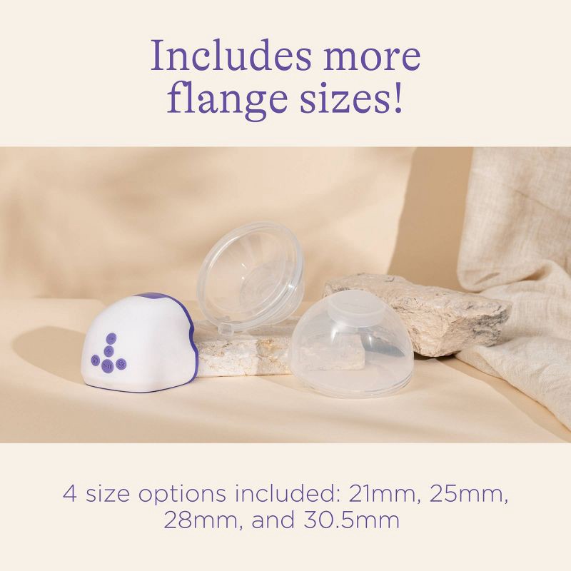 slide 5 of 11, Lansinoh Wearable Pump Replacement Cups with Flanges, Postpartum Essentials - 2ct, 2 ct