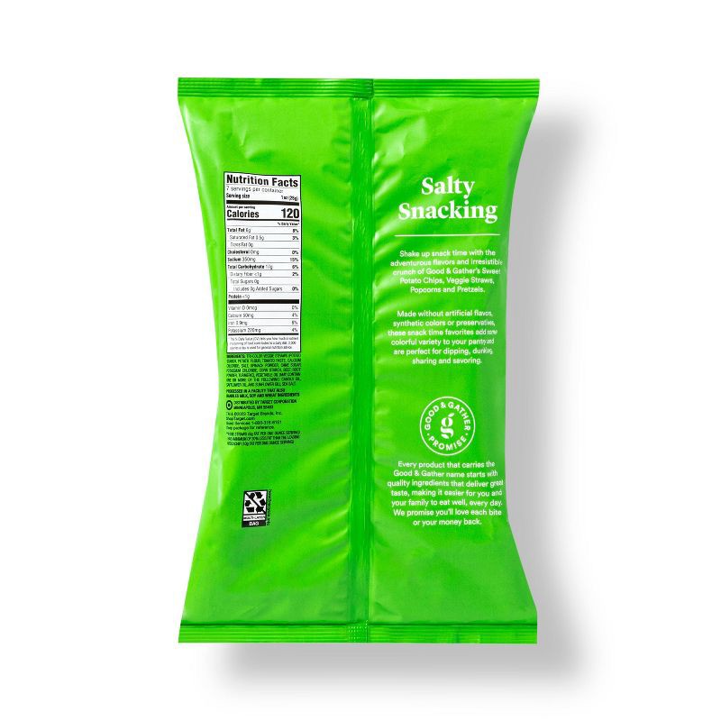 slide 3 of 3, Sea Salt Veggie Straws - 7oz - Good & Gather™, 7 oz