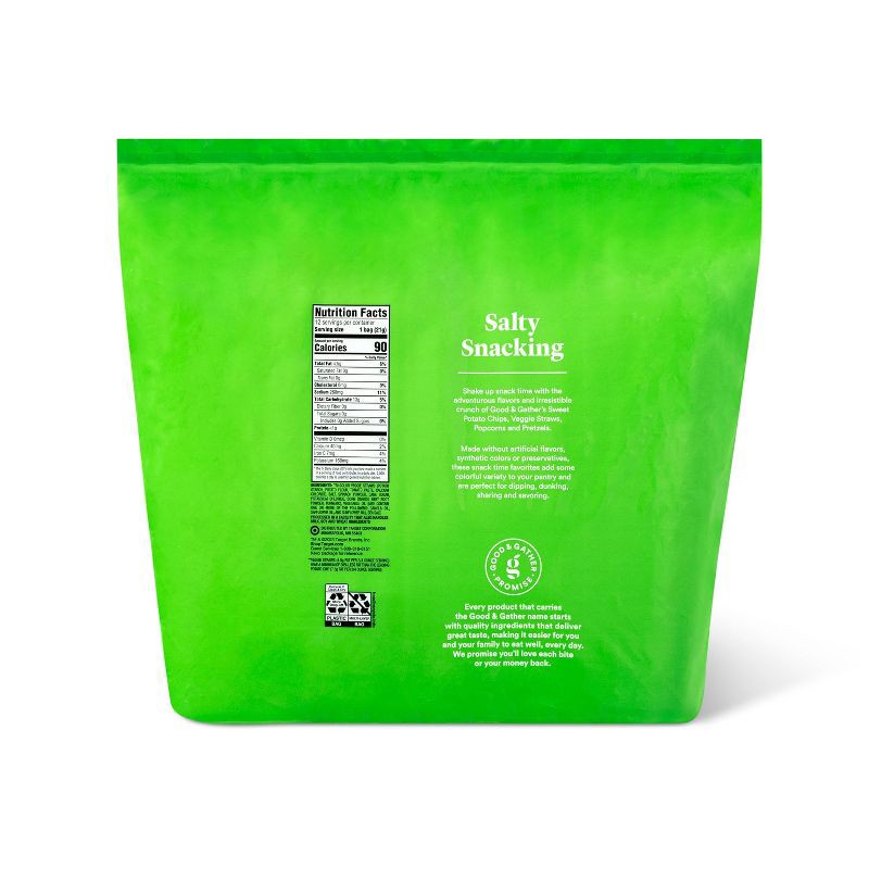 slide 2 of 4, Sea Salt Veggie Straws Potato & Vegetable Snack Multipack - 12ct/.75oz - Good & Gather™, 12 ct, .75 oz