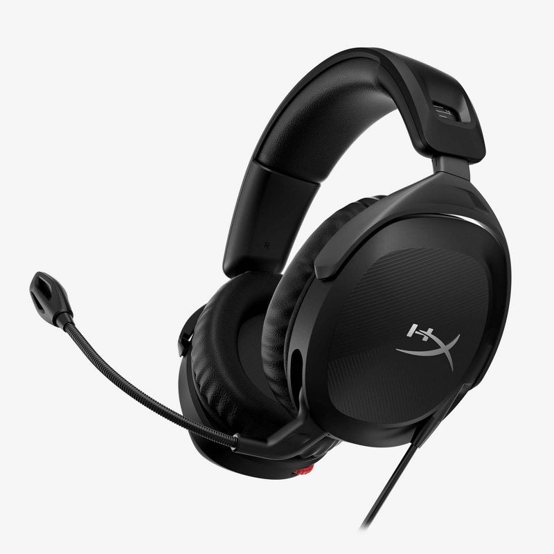 slide 17 of 17, HP Inc. HyperX Stinger 2 Wired Gaming Headset for Xbox Series X|S/Xbox One/PlayStation 4/5/Nintendo Switch/PC - Black: Leatherette Ear Cushions, 3.5mm Jack, 1 ct