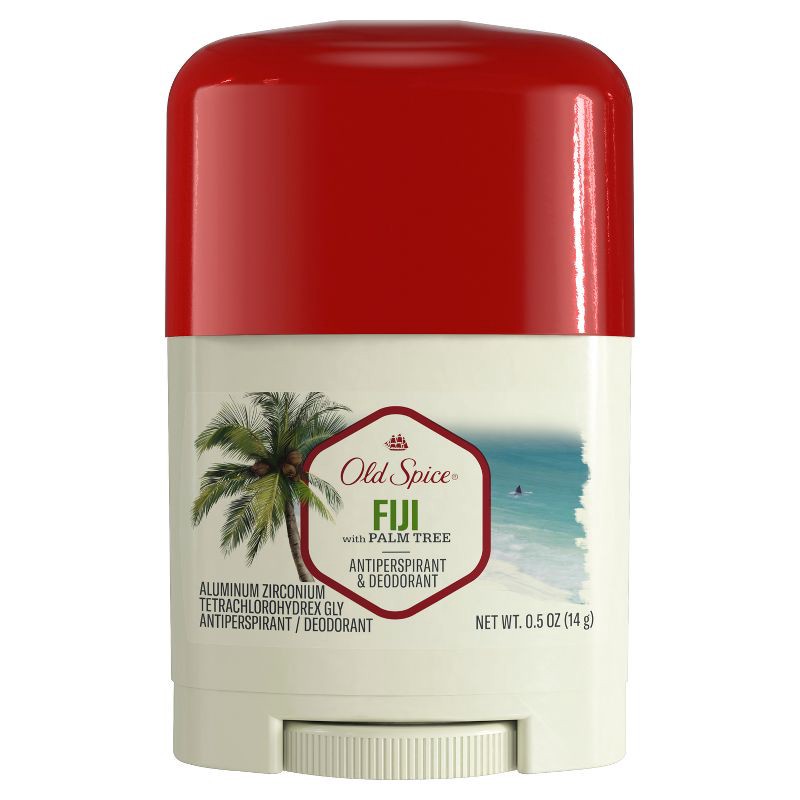 slide 1 of 6, Old Spice Fiji Antiperspirant Deodorant for Men - Trial Size - Lavender/Coconut Scent - 0.5oz, 0.5 oz