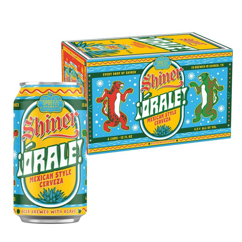 slide 1 of 9, Shiner Orale! Mexican Style Cerveza - 6pk/12 fl oz Cans, 6 ct; 12 fl oz