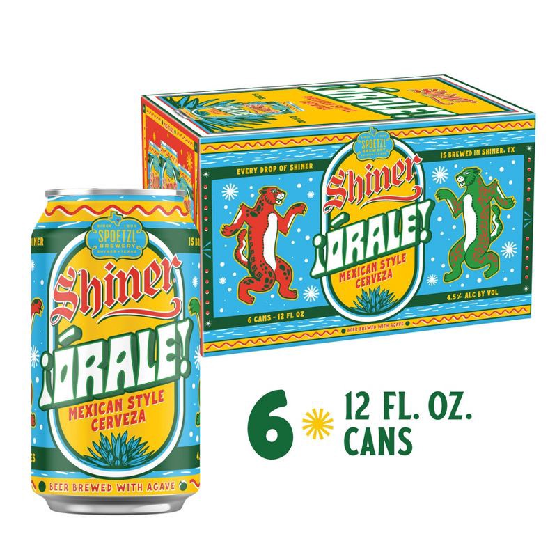 slide 9 of 9, Shiner Orale! Mexican Style Cerveza - 6pk/12 fl oz Cans, 6 ct; 12 fl oz