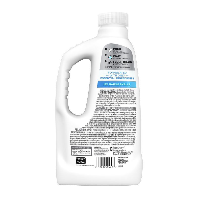 slide 3 of 13, Drano Balance Unscented Drain Cleaner & Clog Remover Gel - 32 fl oz, 32 fl oz