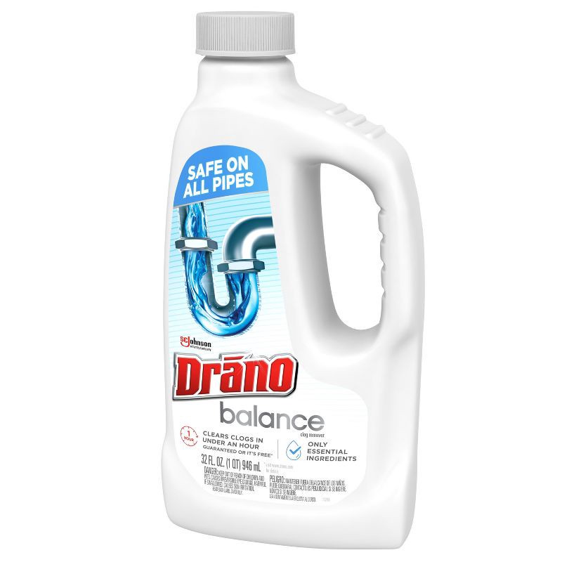 slide 12 of 13, Drano Balance Drain Cleaner and Clog Remover - 32 fl oz, 32 fl oz
