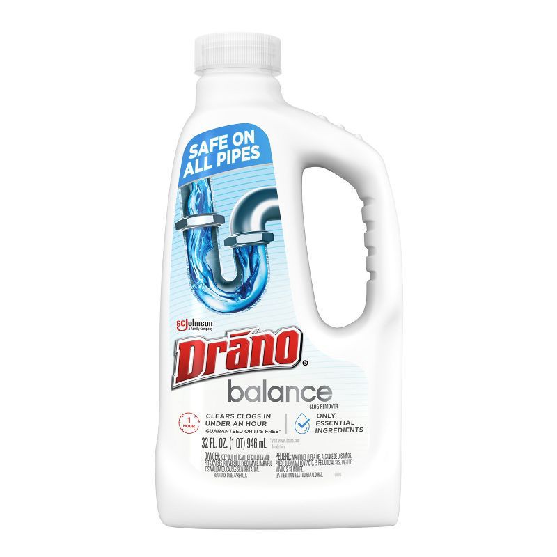 slide 4 of 13, Drano Balance Unscented Drain Cleaner & Clog Remover Gel - 32 fl oz, 32 fl oz