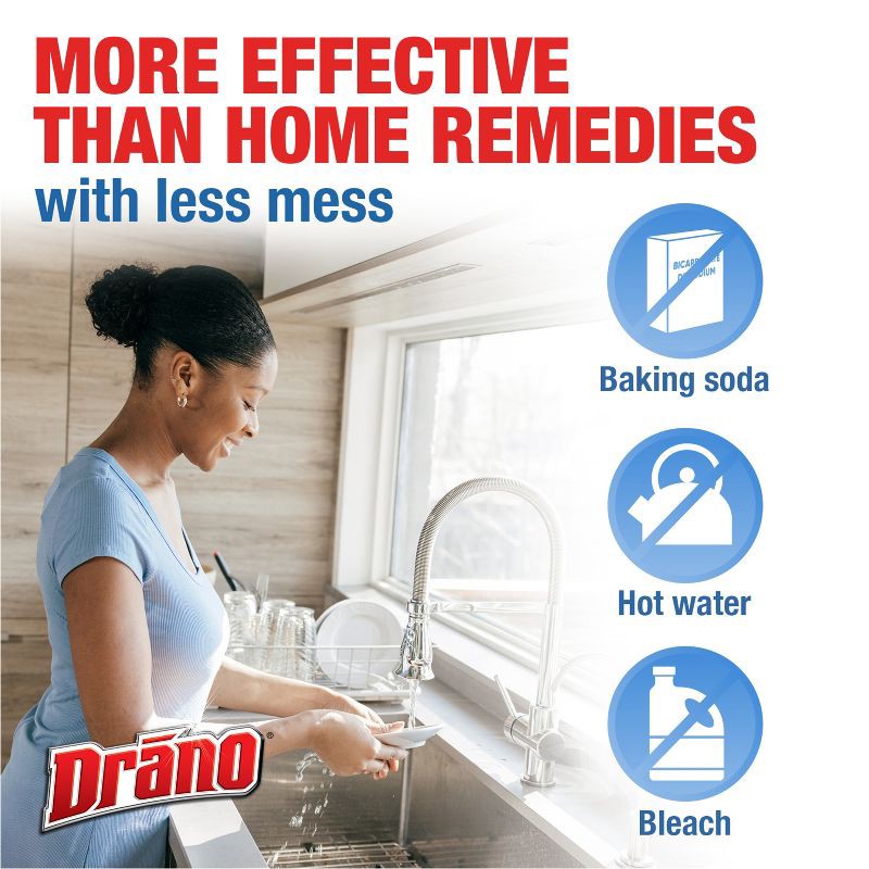 slide 7 of 13, Drano Balance Unscented Drain Cleaner & Clog Remover Gel - 32 fl oz, 32 fl oz