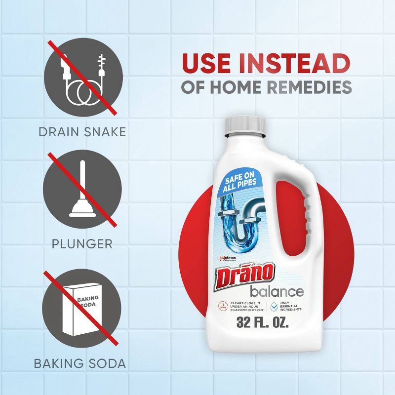 slide 9 of 15, Drano Balance Clog Remover - 32 fl oz, 32 fl oz