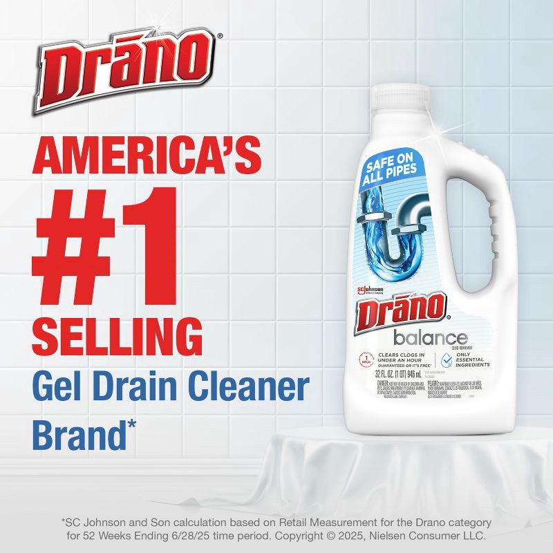 slide 10 of 13, Drano Balance Drain Cleaner and Clog Remover - 32 fl oz, 32 fl oz