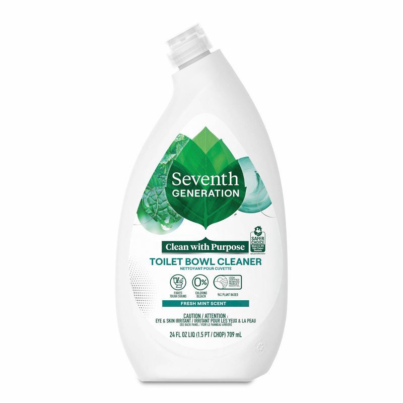 slide 2 of 7, Seventh Generation Mint Toilet Bowl Cleaner - 24 fl oz, 24 fl oz