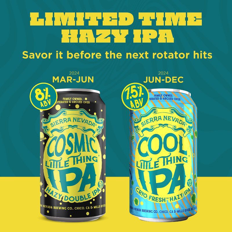 slide 6 of 9, Sierra Nevada Hazy IPA Rotator - 6pk/12 fl oz Cans, 6 ct; 12 fl oz