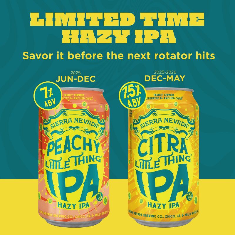 slide 8 of 9, Sierra Nevada Hazy IPA Beer - 6pk/12 fl oz Cans, 6 ct; 12 fl oz