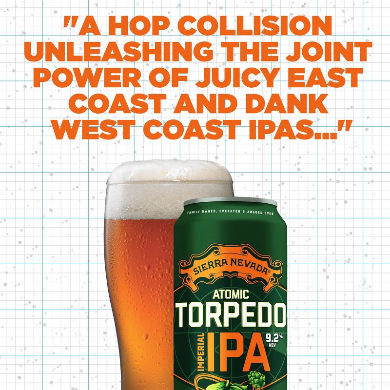 slide 6 of 10, Sierra Nevada Atomic Torpedo Imperial IPA - 6pk/12 fl oz Cans, 6 ct; 12 fl oz