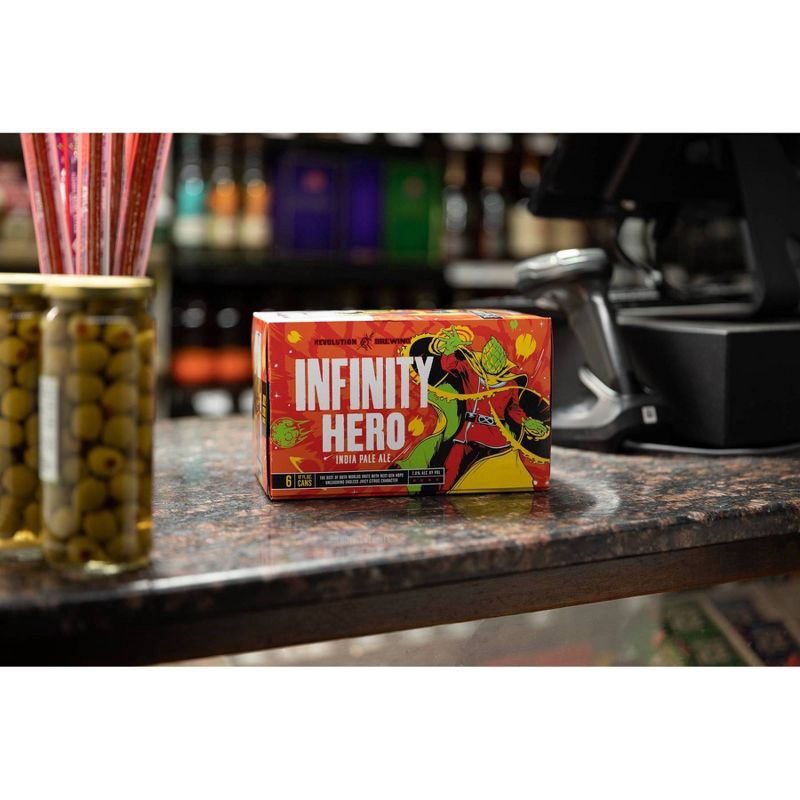 slide 4 of 4, Revolution Brewing Revolution Infinity Hero Juicy IPA - 6pk/12 fl oz Cans, 6 ct; 12 fl oz