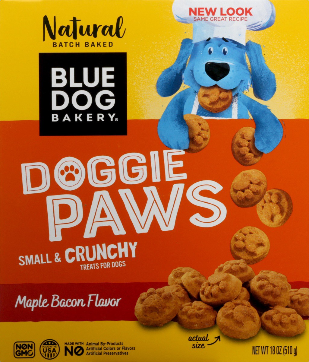 slide 5 of 9, Blue Dog Maple Bacon Paws, 18 oz